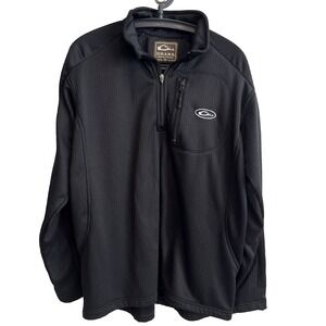 Drake Clothing Company Mens Fleece Pullover Size M 1/4 Zip Long Sleeve Casual